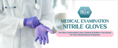 MedPride Powder-Free Nitrile Exam Gloves, Medium, Box/100