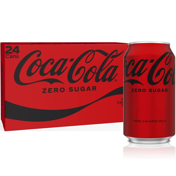 Coke Zero Sugar Cola Soda, 12 oz, 24 Pack (Package May Vary)