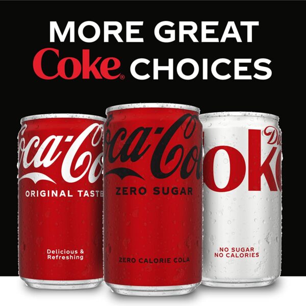 Coke Zero Sugar Cola Soda, 12 oz, 24 Pack (Package May Vary)