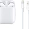 Apple AirPods (2nd Generation) Wireless Earbuds with Lightning Charging Case Included. Over 24 Hours of Battery Life, Effortless Setup. Bluetooth Headphones for iPhone
