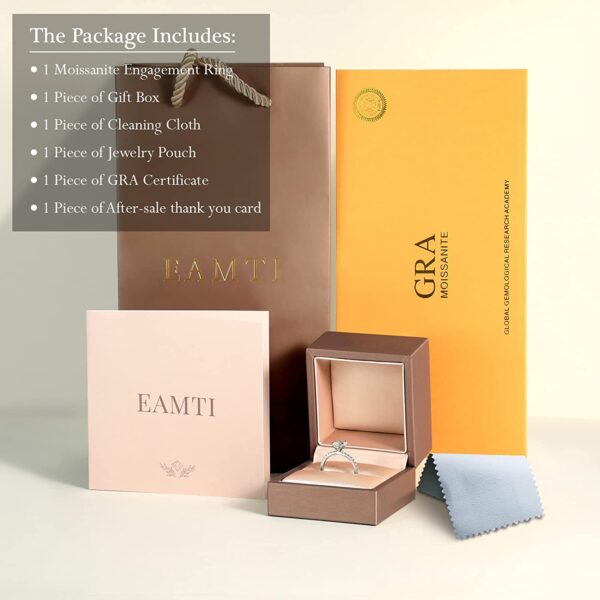 202306090036374400 EAMTI 1.2 CT Moissanite Rings 925 Sterling Silver Engagement Rings for Women Round Cut Promise Wedding Rings Stunning Wedding Bands for Women Size 3-11