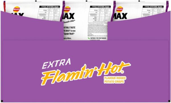 85% OFF Walkers Max Extra Flamin' Hot Crisps (12 Bags) – Only £4.05!   FREE Shipping! Hurry, While Stocks Last!