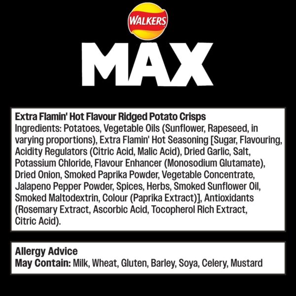 85% OFF Walkers Max Extra Flamin' Hot Crisps (12 Bags) – Only £4.05!   FREE Shipping! Hurry, While Stocks Last!
