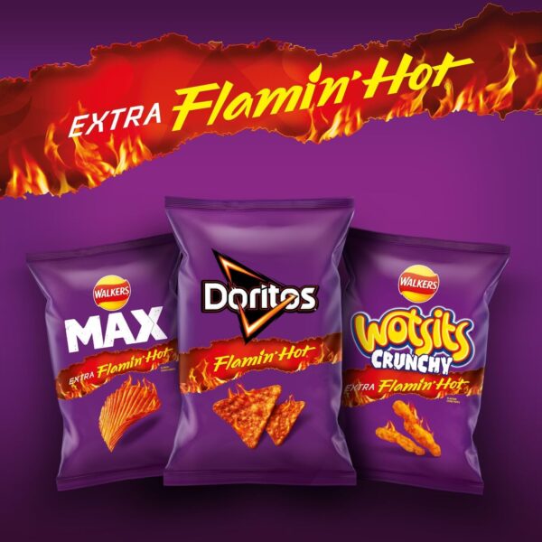85% OFF Walkers Max Extra Flamin' Hot Crisps (12 Bags) – Only £4.05!   FREE Shipping! Hurry, While Stocks Last!