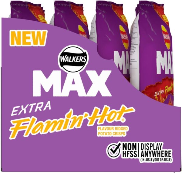 85% OFF Walkers Max Extra Flamin' Hot Crisps (12 Bags) – Only £4.05!   FREE Shipping! Hurry, While Stocks Last!