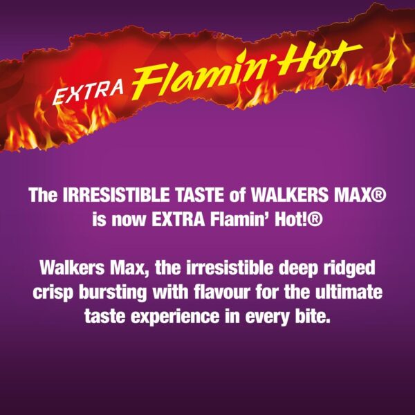 85% OFF Walkers Max Extra Flamin' Hot Crisps (12 Bags) – Only £4.05!   FREE Shipping! Hurry, While Stocks Last!