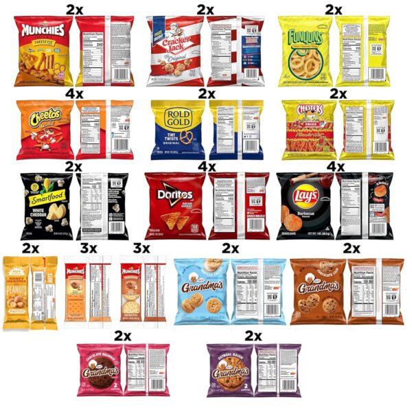 Frito-Lay Ultimate Snack Care Package, Variety Assortment of Chips, Cookies, Crackers & More, 40 Count