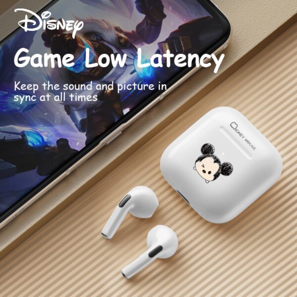 Disney F12 Bluetooth Earphones TWS Wireless Noise Reduction Headphones Sport Headset HiFi Stereo Sound Gaming Earphones
