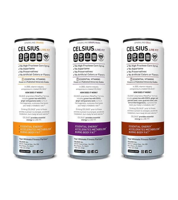 CELSIUS Sparkling Classic Pop Pack, Functional Essential Energy Drink 12 Fl Oz (Pack of 24)