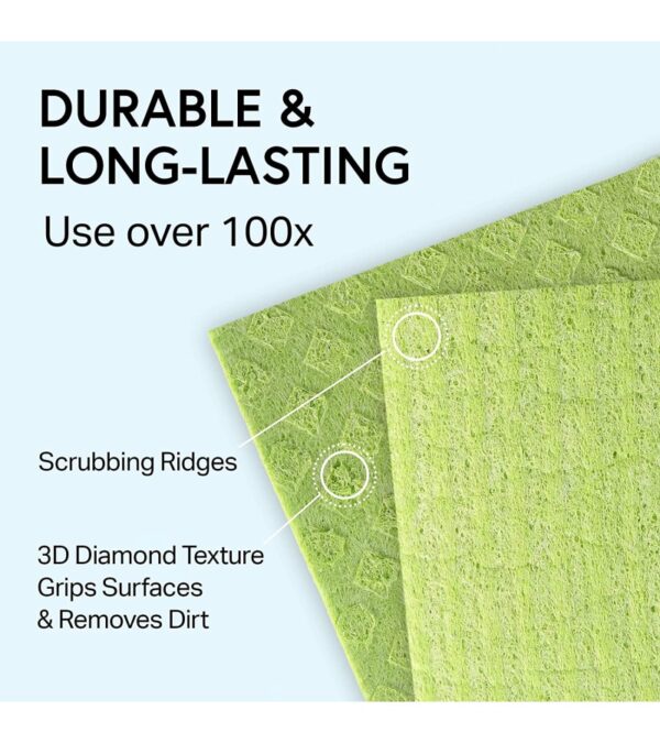 Swedish Wholesale Swedish Dish Cloths – 10 Pack Reusable, Absorbent Hand Towels for Kitchen, Counters & Washing Dishes – Cellulose Sponge Cloth – Eco Friendly Gifts – Assorted