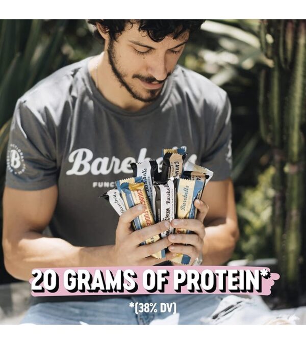 Barebells Protein Bars Variety Pack – 12 Count, 1.9oz Bars – Protein Snacks with 20g of High Protein – Low Carb Protein Bar with 1g of Total Sugars – Perfect on The Go Low Carb Snack & Breakfast Bars