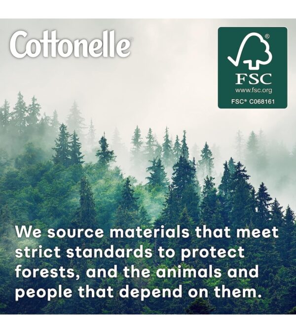 Cottonelle Ultra Clean Toilet Paper with Active CleaningRipples Texture, Strong Bath Tissue, 32 Family Mega Rolls (32 Family Mega Rolls = 176 Regular Rolls) (8 Packs of 4), 388 Sheets per Roll