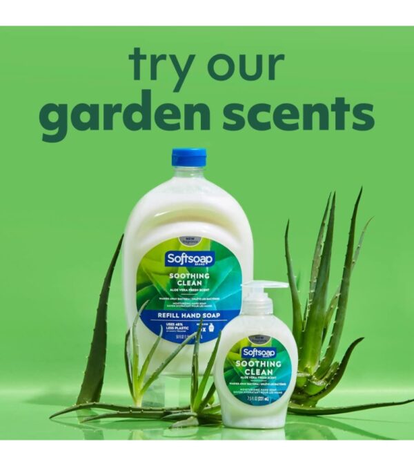 Softsoap Moisturizing Liquid Hand Soap, Soothing Clean Aloe Vera – 7.5 Fl Oz (Pack of 6)