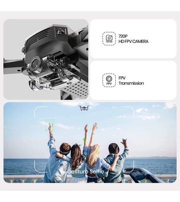 img-0d9d9af282f1e56b2d30662258f3d855 DEERC D20 Mini Drone for Kids with 720P HD FPV Camera Remote Control Toys Gifts for Boys Girls with Altitude Hold, Headless Mode, One Key Start Speed Adjustment, 3D Flips 2 Batteries, Silver