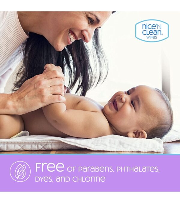 Nice 'n Clean Unscented Baby Wipes (672 Total Wipes) | Ideal for Sensitive Skin | Hypoallergenic, Plastic-Free, Plant-Based Wet Wipes | Made w/ 100% Purified Water