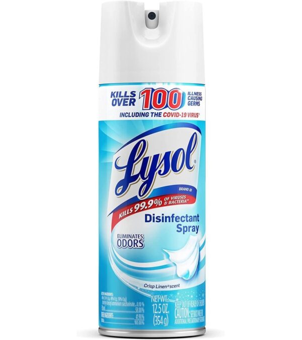 img-1699c0fd4fd5f83ec4f5dd4aa67ee3b3 Lysol – 19200741866 Disinfectant Spray, Crisp Linen, 150oz (12X12.5oz)
