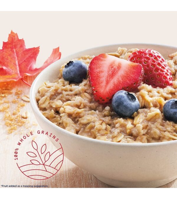 Quaker Instant Oatmeal, Maple & Brown Sugar, Individual Packets, 1.51 Ounce (Pack of 48)