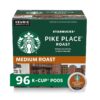 Starbucks K-Cup Coffee Pods—Medium Roast Coffee—Pike Place Roast for Keurig Brewers—100% Arabica—4 boxes (96 pods total)