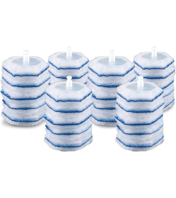 Clorox Toilet Wand Disinfecting Refills, Toilet and Bathroom Cleaning, Toilet Brush Heads, Disposable Wand Heads, Blue Original, 30 Count