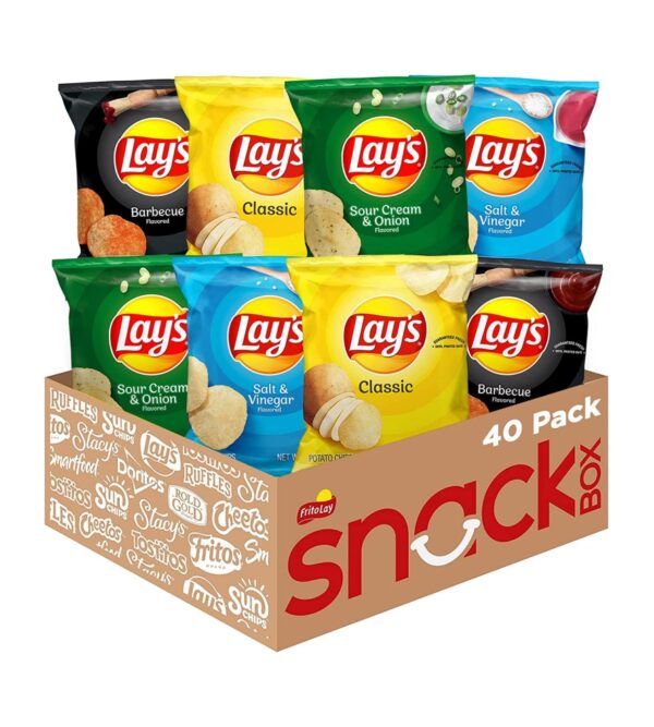 img-1c9cddb3da384d7f6f6195a9ad13e36d Lay's Potato Chip Variety Pack, 1 Ounce (Pack of 40)