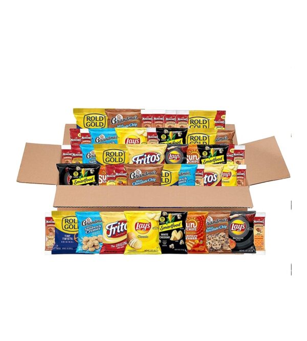 Frito-Lay Sweet & Salty Snacks Variety Box, Mix of Cookies, Crackers, Chips & Nuts, 50 Sweet & Salty Care Package ,50 Count (Pack of 1)