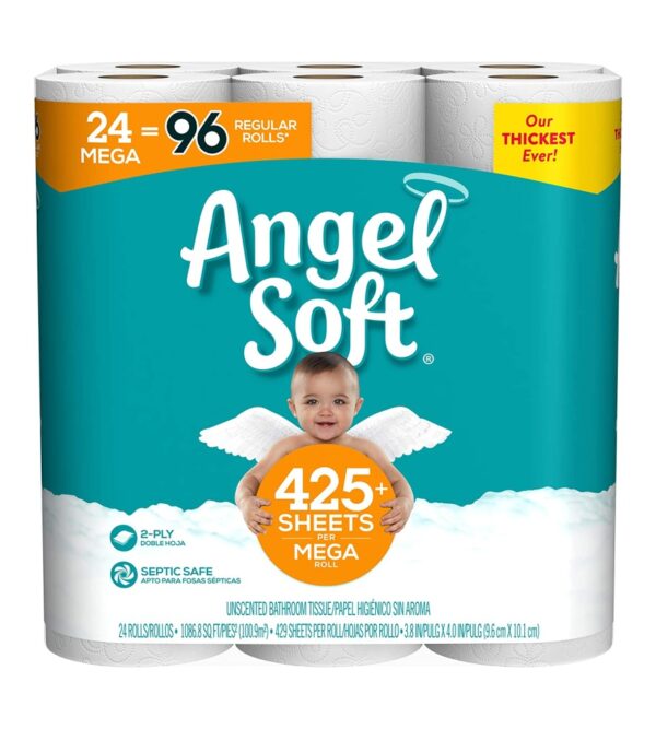 Angel Soft Mega Rolls, 24 Count