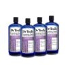 Dr Teal's Foaming Bath with Pure Epsom Salt, Soothe & Sleep with Lavender, 34 fl oz (Pack of 4)