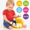 TOMY Toomies Hide & Squeak Easter Eggs Toddler Toys – Matching & Sorting Learning Toys – Sensory Toys for Easter Basket Stuffers