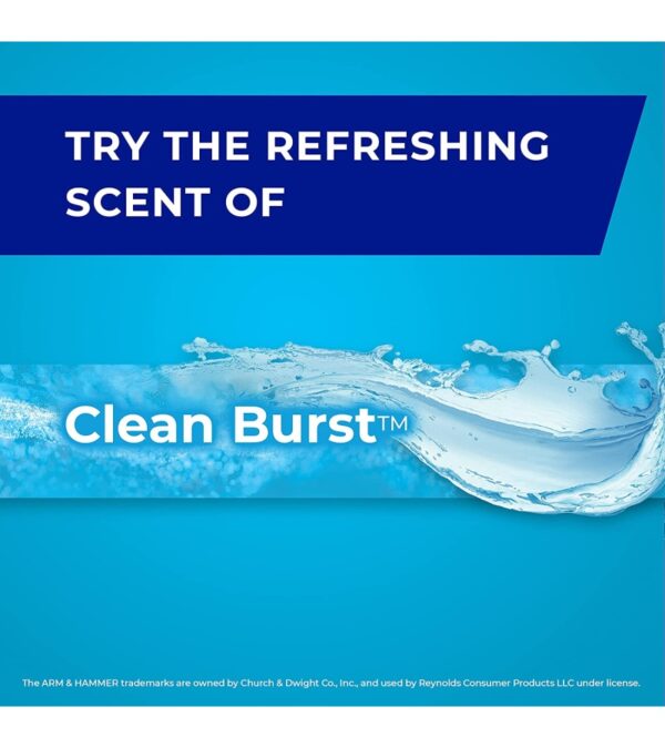 Hefty Ultra Strong Tall Kitchen Trash Bags, Blackout, Clean Burst, 13 Gallon, 110 Count