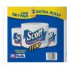 Scott Bath Tissue, 1, 100 Sheetsper Roll, 36 Count