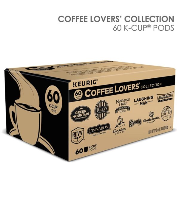 Keurig Coffee Lovers Collection Variety Pack, Single-Serve Coffee K-Cup Pods Sampler, 60 Count