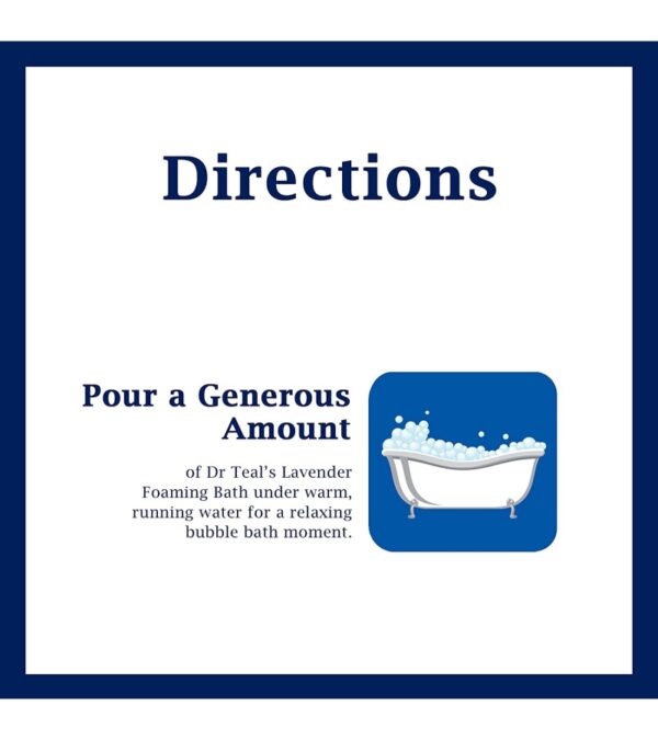 Dr Teal's Foaming Bath with Pure Epsom Salt, Soothe & Sleep with Lavender, 34 fl oz (Pack of 4)