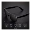 KALIYADI Polarized Sunglasses for Men and Women Semi-Rimless Frame Driving Sun glasses UV Blocking