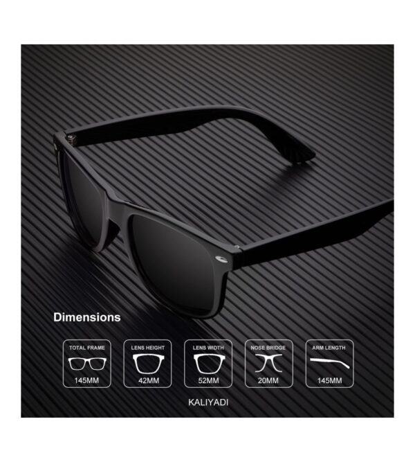 KALIYADI Polarized Sunglasses for Men and Women Semi-Rimless Frame Driving Sun glasses UV Blocking