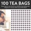 Organic Hibiscus Tea Bags | 100 Tea Bags | Eco-Conscious Tea Bags in Kraft Bag | Raw from Egypt | by FGO