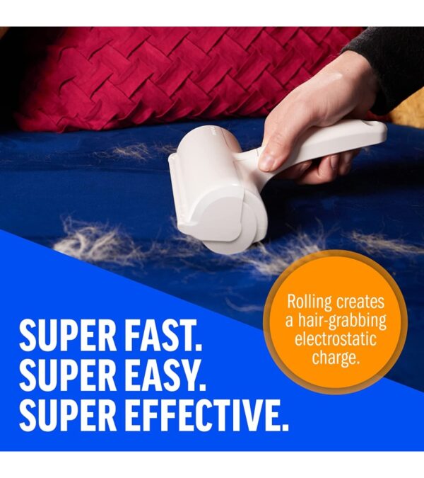 ChomChom Pet Hair Remover – Reusable Cat and Dog Hair Remover for Furniture, Couch, Carpet, Car Seats or Bedding – Portable, Multi-Surface Lint Roller and Fur Removal Tool