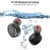 TOZO T10 Bluetooth 5.3 Wireless Earbuds with Wireless Charging Case IPX8 Waterproof Stereo Headphones in Ear Built in Mic Headset Premium Sound with Deep Bass for Sport Black (2022 Upgraded)