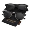 KALIYADI Polarized Sunglasses for Men and Women Semi-Rimless Frame Driving Sun glasses UV Blocking