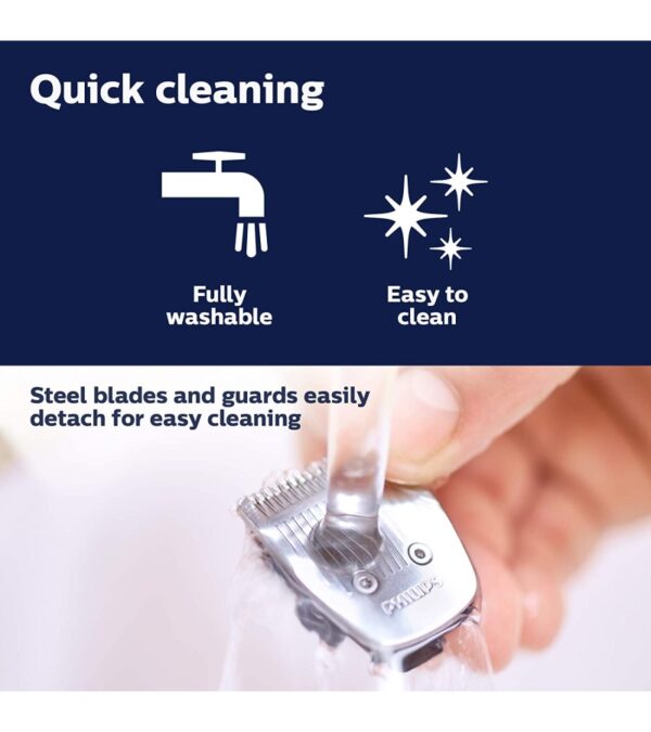 Philips Norelco Multigroomer All-in-One Trimmer Series 3000, 13 Piece Mens Grooming Kit, for Beard, Face, Nose, and Ear Hair Trimmer and Hair Clipper, NO Blade Oil Needed, MG3750/60