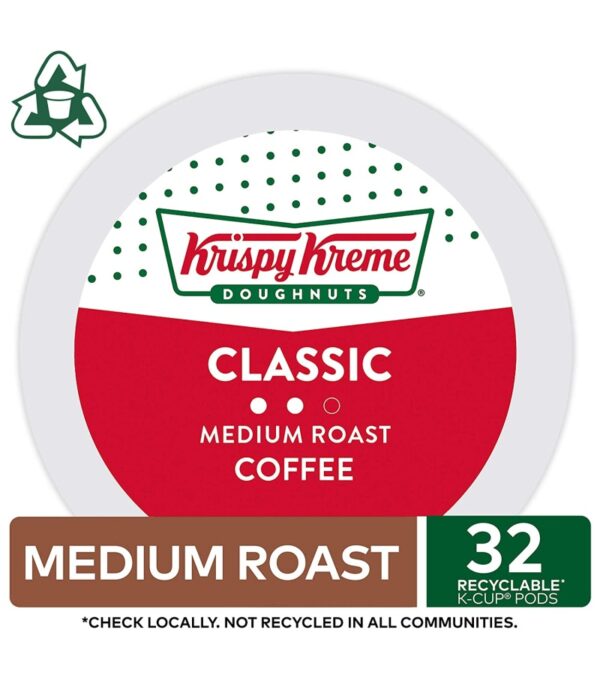 img-3578119554381a9edc95cd2d96b49180 Krispy Kreme Classic, Single-Serve Keurig K-Cup Pods, Medium Roast Coffee Pods, 32 Count