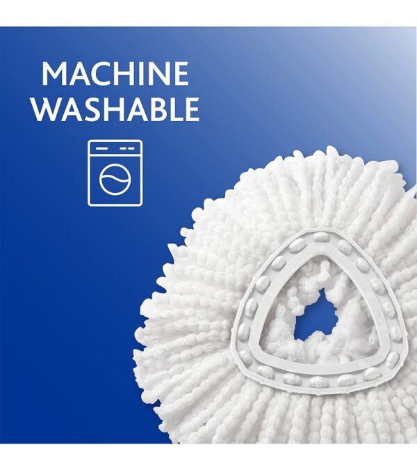 O-Cedar Easywring Microfiber Spin Mop & Bucket Floor Cleaning System with 4 Extra Refills