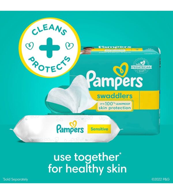 img-37d694226176632a27c44179c67603c8 Choose your count – Baby Wipes, Pampers Sensitive Water Based Baby Diaper Wipes, Hypoallergenic and Unscented, 6 Pop-Top Packs, 336 Total Wipes (Packaging May Vary)