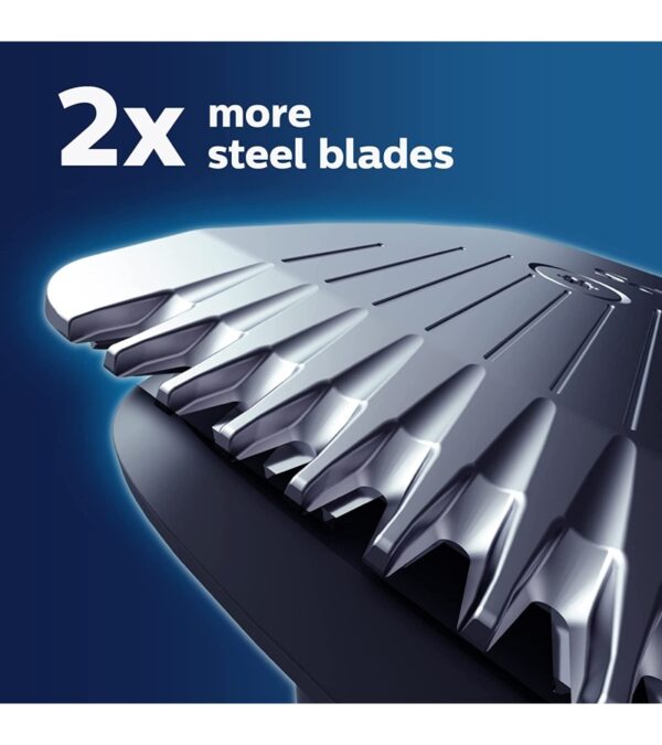 Philips Norelco Multigroomer All-in-One Trimmer Series 3000, 13 Piece Mens Grooming Kit, for Beard, Face, Nose, and Ear Hair Trimmer and Hair Clipper, NO Blade Oil Needed, MG3750/60