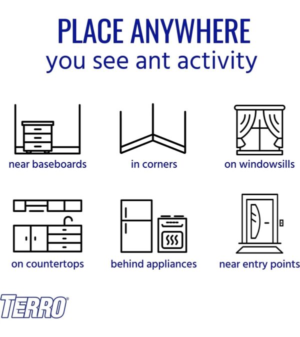 TERRO T300B Liquid Ant Killer, 12 Bait Stations