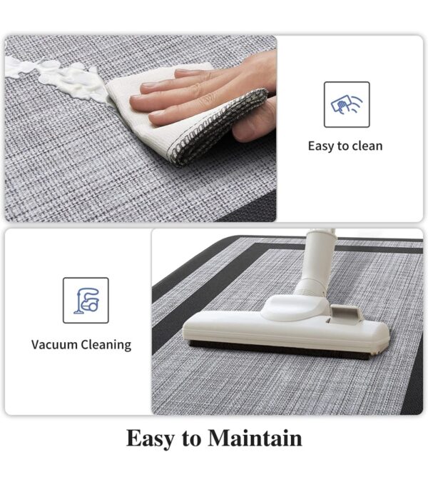 img-3e52eb303c94cc0b5df4b1a315d80696 Mattitude Kitchen Mat 2 PCS Cushioned Anti-Fatigue Kitchen Rugs Non-Skid Waterproof Kitchen Mats and Rugs Ergonomic Comfort Standing Mat for Kitchen, Floor, Office, Sink, Laundry, Black and Gray