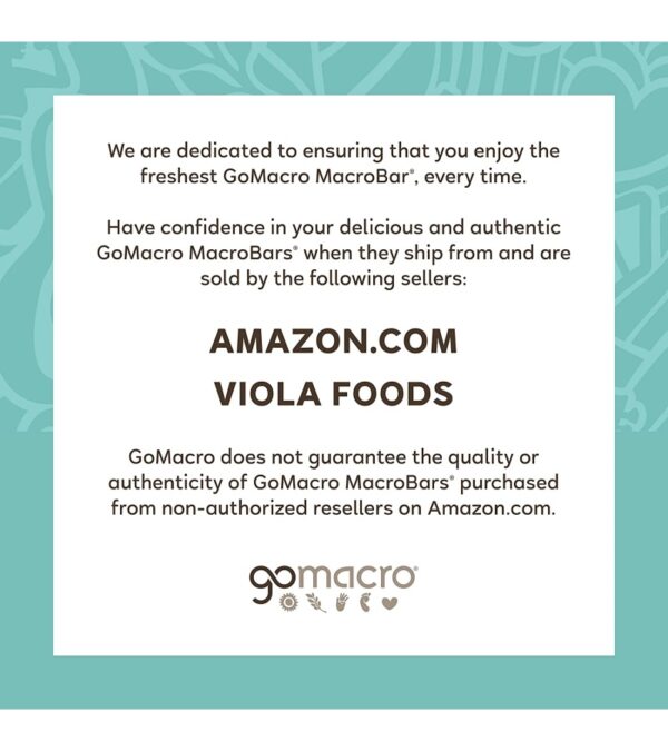 GoMacro MacroBar Organic Vegan Protein Bars – Coconut + Almond Butter + Chocolate Chips (2.3 Ounce Bars, 12 Count)