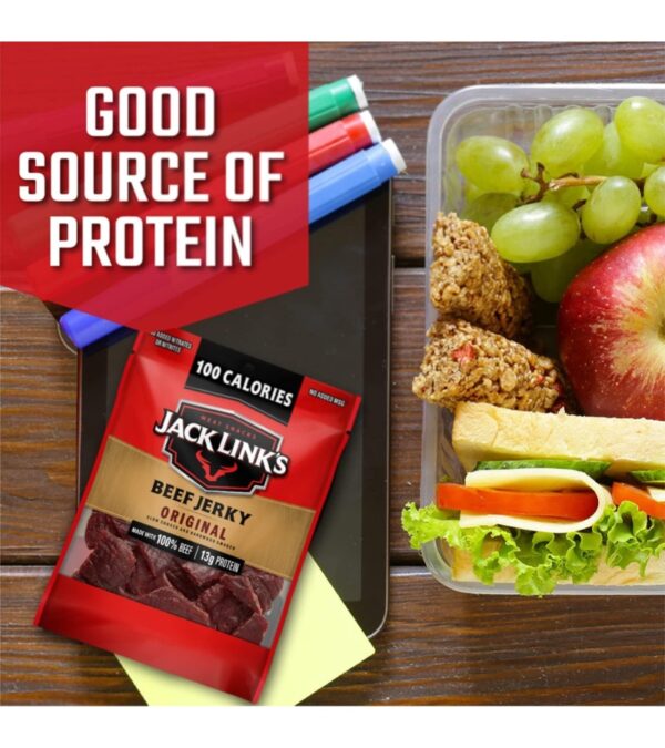 Jack Link's Beef Jerky Variety Pack Includes Original and Teriyaki Flavors, On the Go Snacks, 13g of Protein Per Serving, 9 Count of 1.25 Oz Bags