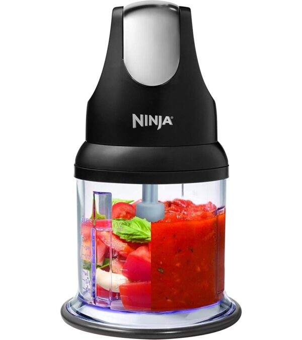 Ninja Food Chopper Express Chop with 200-Watt, 16-Ounce Bowl for Mincing, Chopping, Grinding, Blending and Meal Prep (NJ110GR)