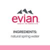 evian Natural Spring Water, Naturally Filtered Spring Water in Large Bottles, 33.81 Fl Oz (Pack of 12)