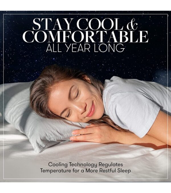 img-4497851071e69bd2b46baca6c4b5db7d Beckham Hotel Collection Bed Pillows King Size Set of 2 – Down Alternative Bedding Gel Cooling Big Pillow for Back, Stomach or Side Sleepers